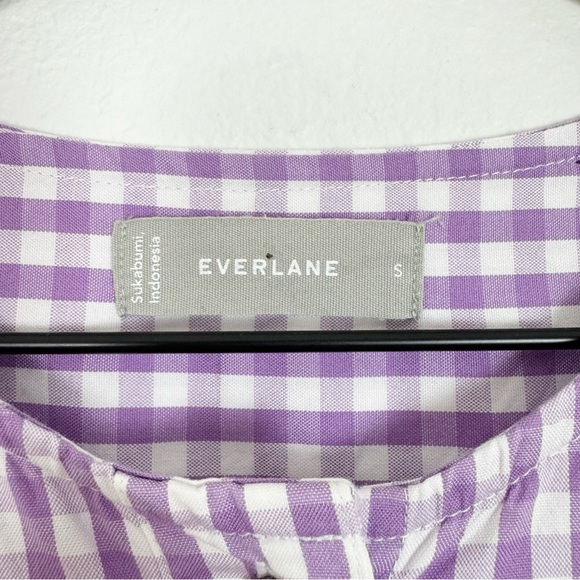 NEW Everlane The Tiered Gingham Midi Dress Size Small - Picture 11 of 15